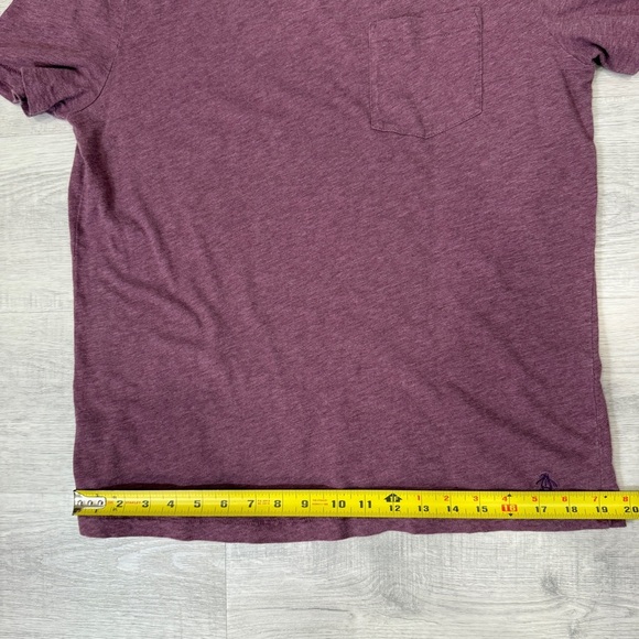 Original Penguin Men's Maroon V-Neck T-Shirt Size L - Picture 8 of 15